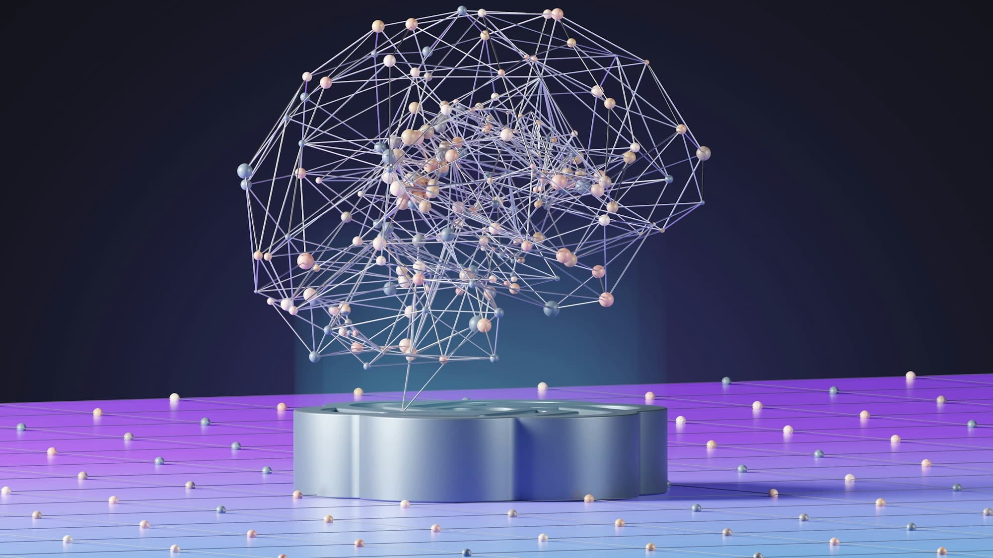 Abstract network of connected points