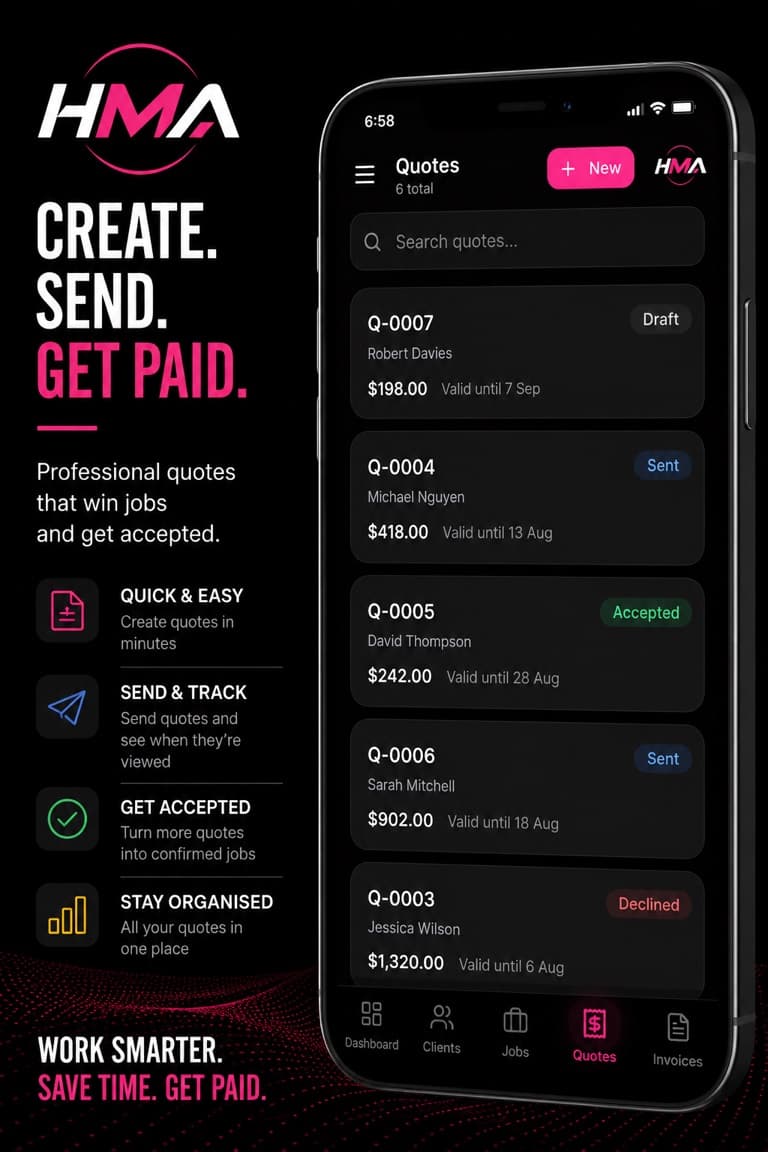 HMA app — document preview screen