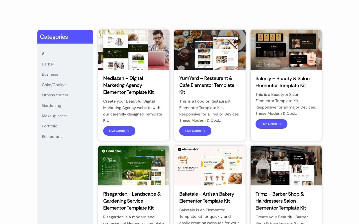 Look at your site website — desktop homepage