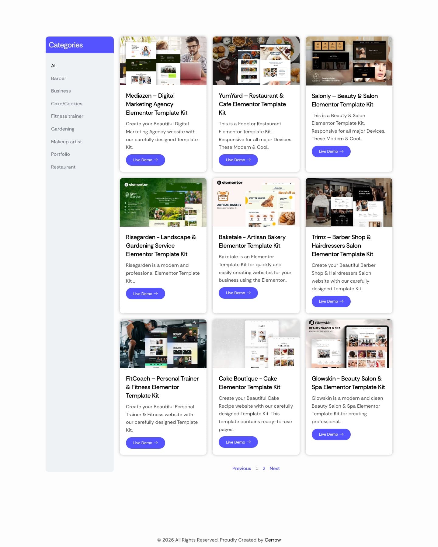 Look at your site homepage, full length
